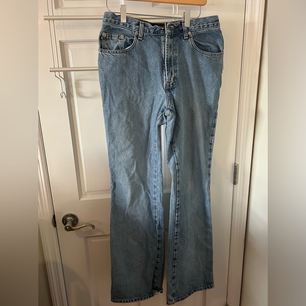 Express Light Blue Flare Jeans